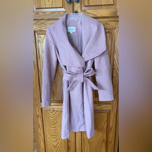 Cole Haan Signature Slick Wool Blend Wrap Coat